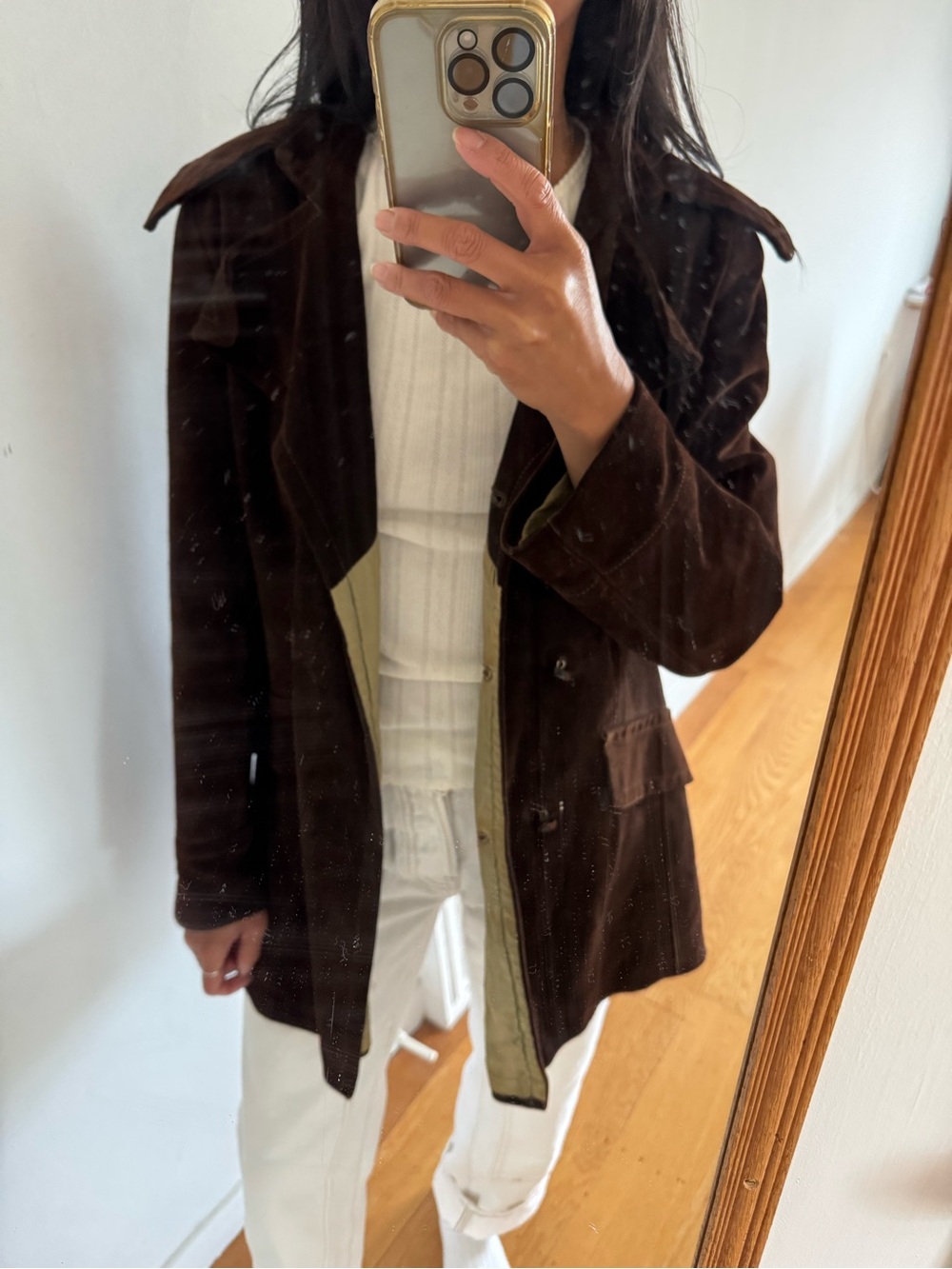 Vintage brown suede jacket